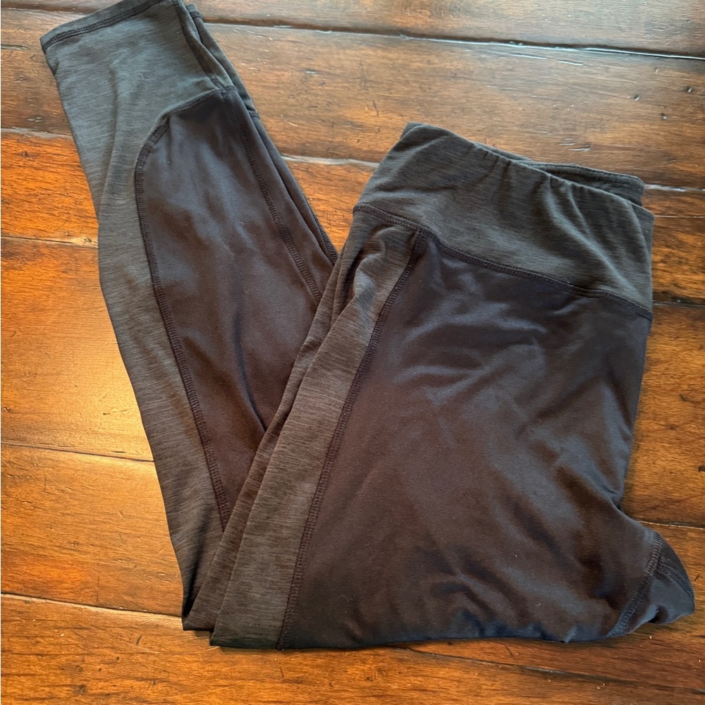 RBX Charcoal and Black Activewear Leggings- Size XL
